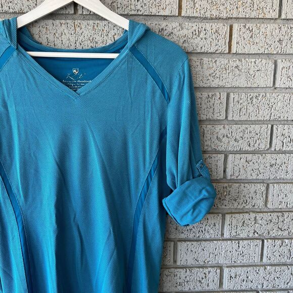 Kuhl Hooded Sweatshirt Size Medium Blue Hiking Gorpcore - Picture 2 of 4